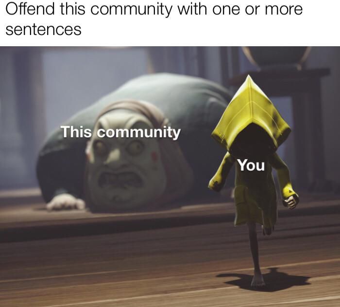 Offend this community with one or more
sentences
This community
You