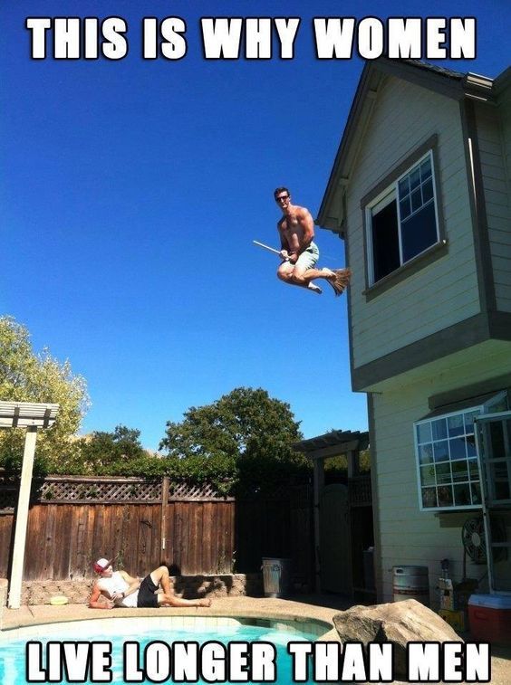 THIS IS WHY WOMEN
LIVE LONGER THAN MEN
