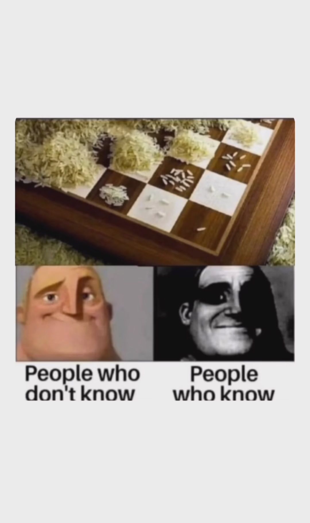 People who
don't know
People
who know